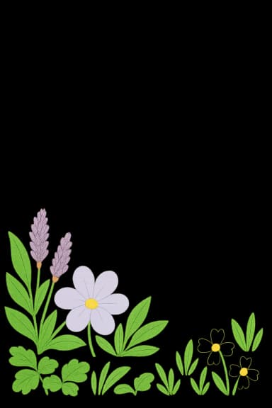 Floral left decoration